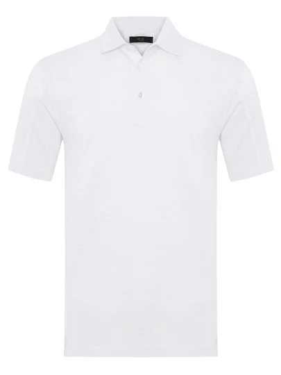 Gallus White Shirt Collar Mercerized Regular Fit T-Shirt - Gallus