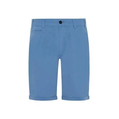 Hiltl Blue Cotton Elastane Bermuda - Hiltl