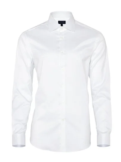 Germirli Non Iron White Twill Tailor Fit Shirt - Germirli 