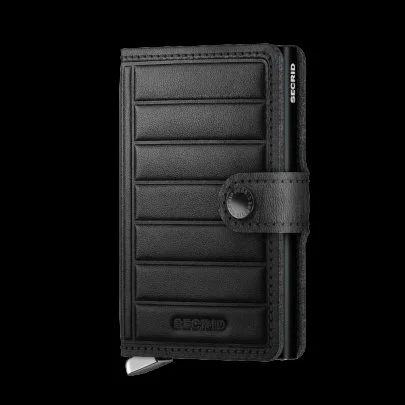 Secrid Premium Miniwallet Emboss Lines Black Wallet - Secrid 