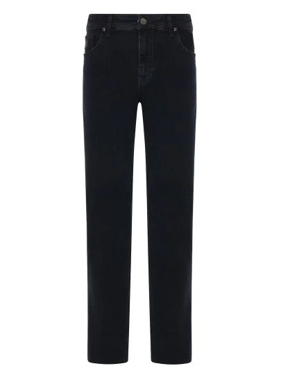 Gallus 5 Cep İndigo Kahverengi Efektli Regular Fit Denim Pantolon - Gallus