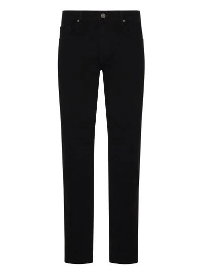 Gallus 5 Cep Siyah Regular Fit Denim Pantolon - Gallus