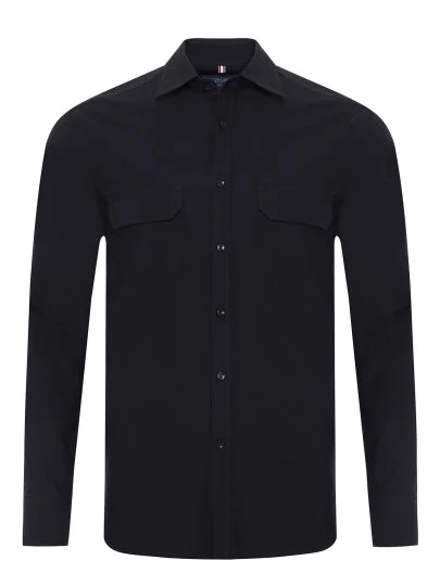 Germirli Albiate Lacivert Tailor Fit Spor Oxford Erkek Utility Gömlek - Germirli 