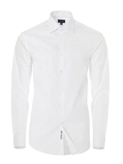 Germirli Non Iron White Semi Spread Tailor Fit Journey Shirt - Germirli 