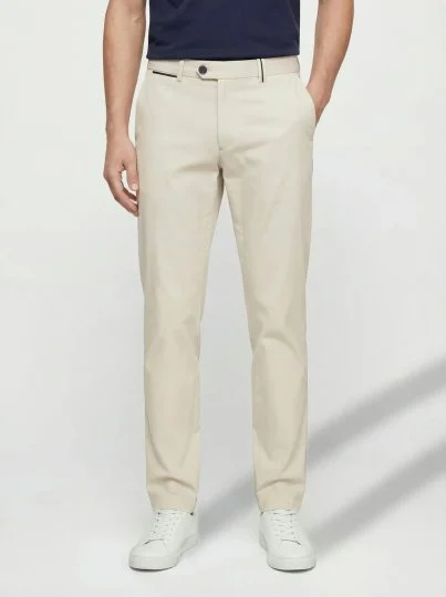 Hiltl Chino Bej Rengi Regular Fit Pamuk Elastane Pantolon - Hiltl