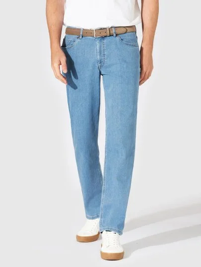 Hiltl Mavi 5 Cep İnce Regular Fit Pamuk Elastane Denim Pantolon - Hiltl