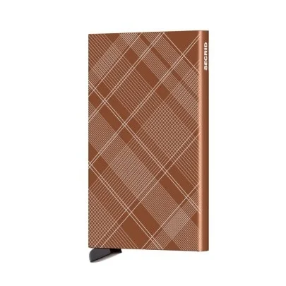 Secrid Cardprotector Laser Tartan Rust Wallet - Secrid 