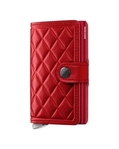 Secrid Premium Miniwallet Emboss Diamond Red Cüzdan - Secrid 