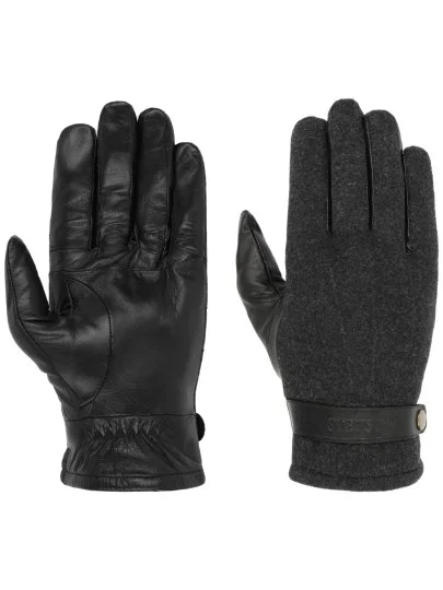 Stetson Antrasit Koyun Derisi Yün Eldiven - Stetson