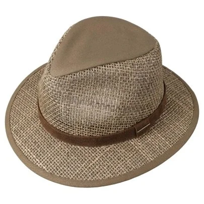 Stetson Bej Rengi Traveller Seagrass Hasır Şapka - Stetson