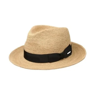 Stetson Crochet Fedora Natürel Hasır Şapka - Stetson