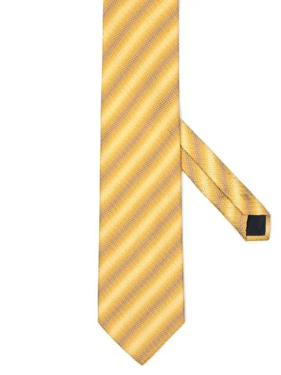 Villa Bolgheri Altın Bronz Gümüş Renkli Dokulu İtalyan Kravat - Villa Bolgheri