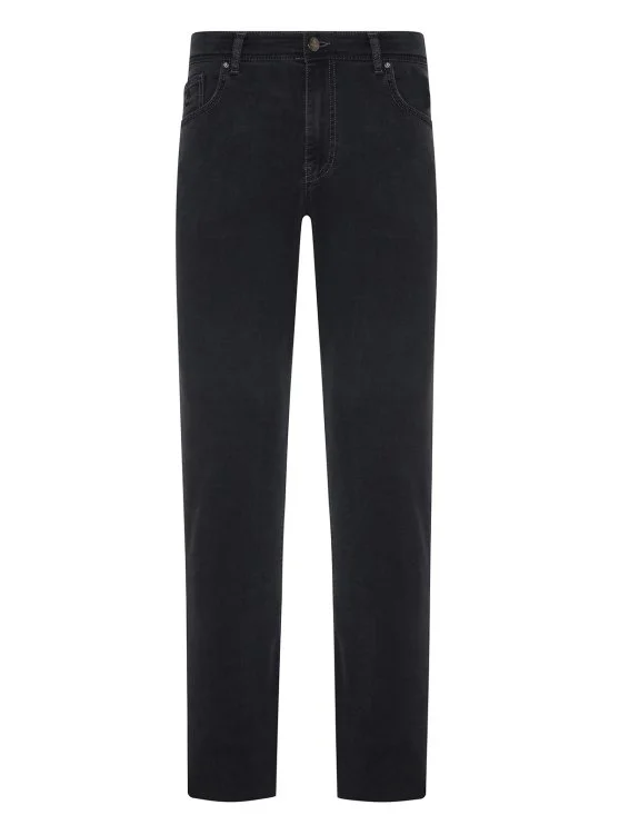 Alphauomo 5 Cep Antrasit İnce Denim Regular Fit Pantolon - Alphauomo