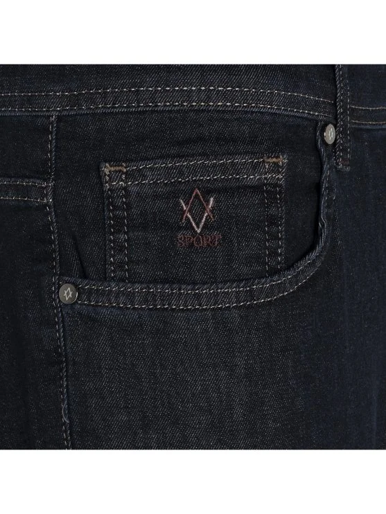 Alphauomo 5 Cep Koyu Lacivert İnce Denim Regular Fit Pantolon - Alphauomo