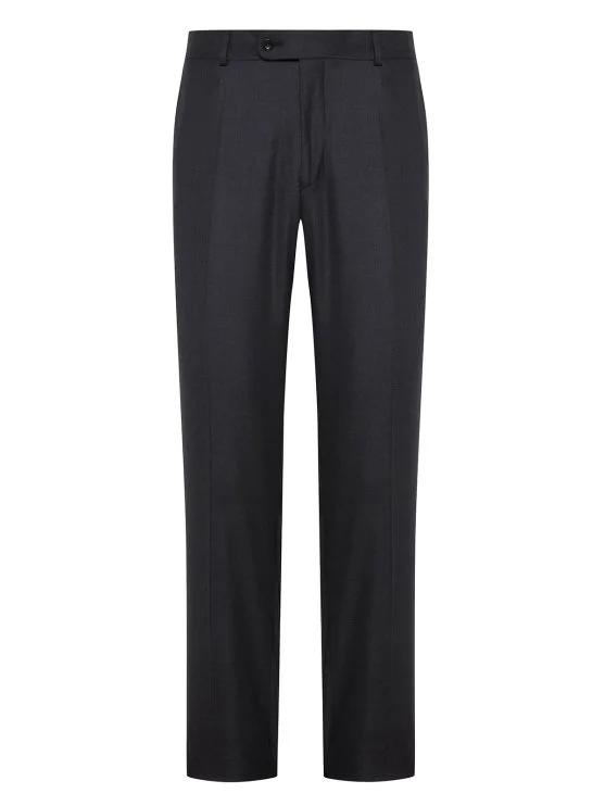 Carl Gross Carlo Barbera Gri Süper 150'S Yün Pantolon - Carl Gross