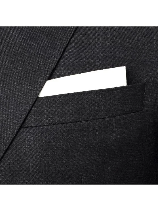 Carl Gross Cerruti Süper 130'S Antrasit Ekoseli Yün Takım Elbise - Carl Gross