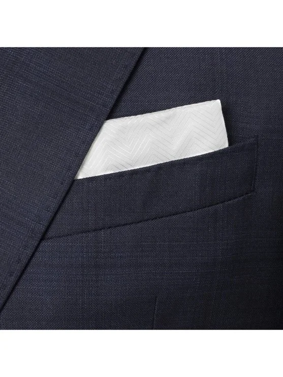 Carl Gross Cerruti Süper 130'S Lacivert Ekoseli Yün Takım Elbise - Carl Gross