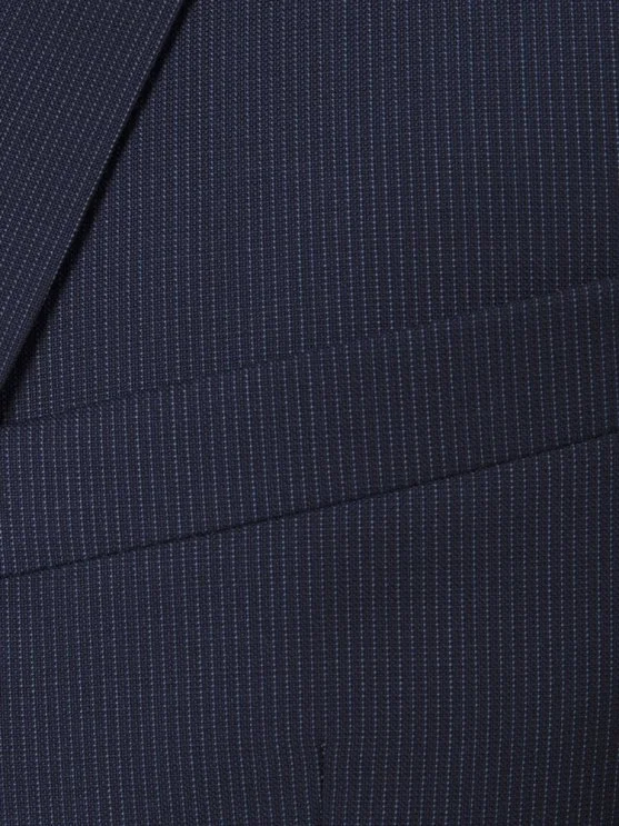 Carl Gross Reda Süper 110'S A.Lacivert Çizgili Yün Takım Elbise - Carl Gross