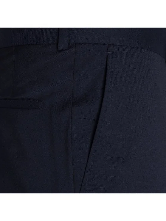 Carl Gross Vitale Barberis Lacivert Gabardin Saf Yün Pantolon - Carl Gross