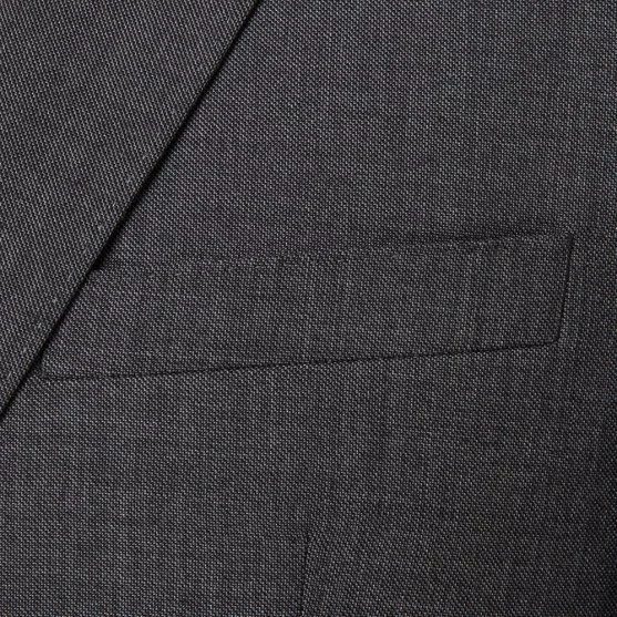 Carl Gross Gray Marzotto Filafil Texture Wool Modern Fit Suit - Carl Gross