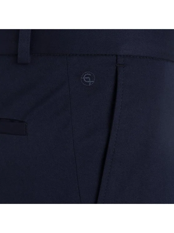 Carl Gross Navy Blue Cotton Men's Chino Trousers - Carl Gross