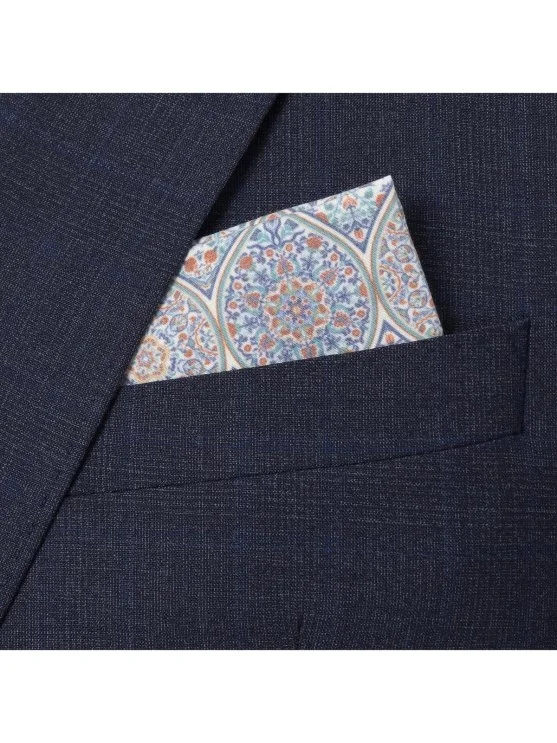Carl Gross Navy Blue-Grey Reda Prince De Galle Modern Fit Men's Suit - Carl Gross