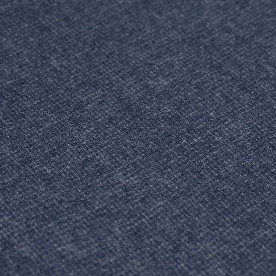 Blue Micro Patterned Wool Scarf with Germirli - Germirli 