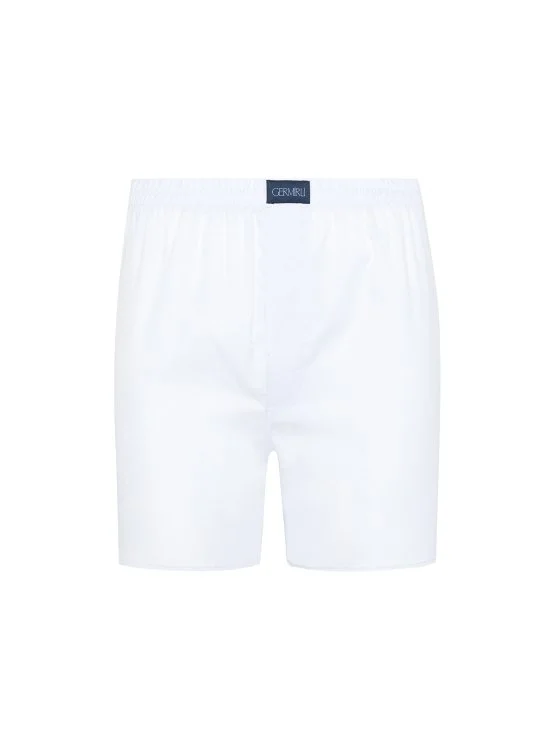 Germirli Light Blue Thin Poplin Cotton Boxer Shorts - Germirli 
