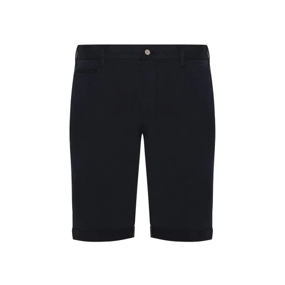 Hiltl Navy Blue Cotton Elastane Bermuda - Hiltl