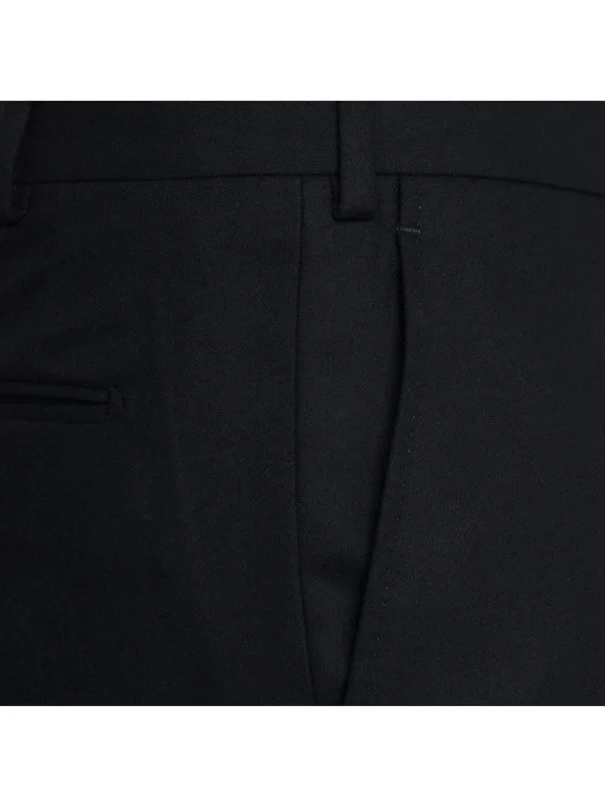 Sartoria Latorre Navy Blue Wool Flannel Men's Trousers - Sartoria Latorre
