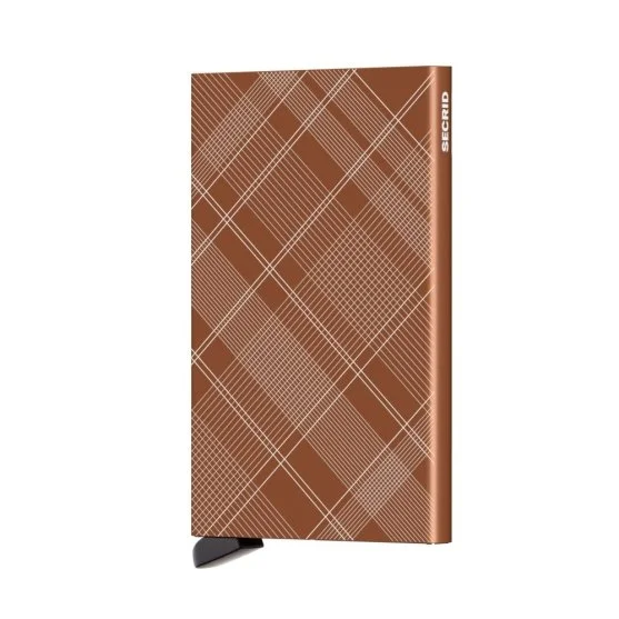 Secrid Cardprotector Laser Tartan Rust Wallet - Secrid 