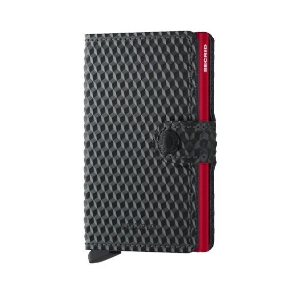 Secrid Miniwallet Cubic Black Red Wallet - Secrid 
