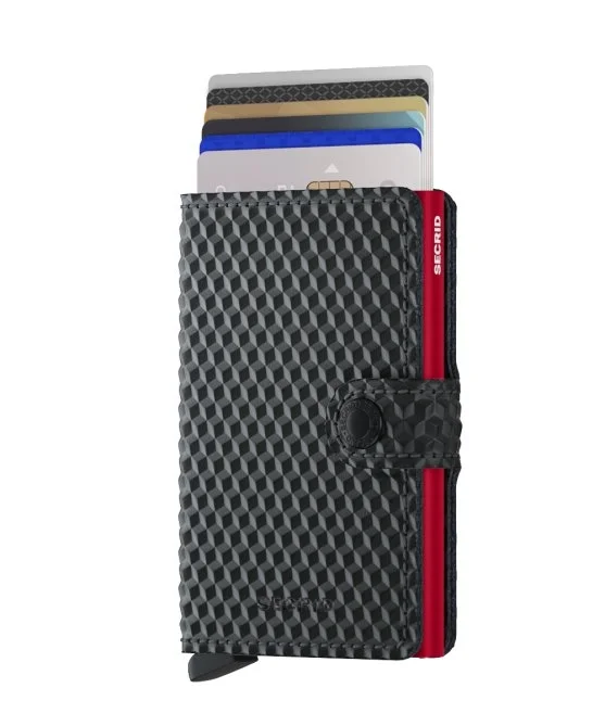 Secrid Miniwallet Cubic Black Red Wallet - Secrid 