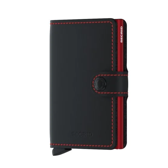 Secrid Miniwallet Matte Black Red Wallet - Secrid 