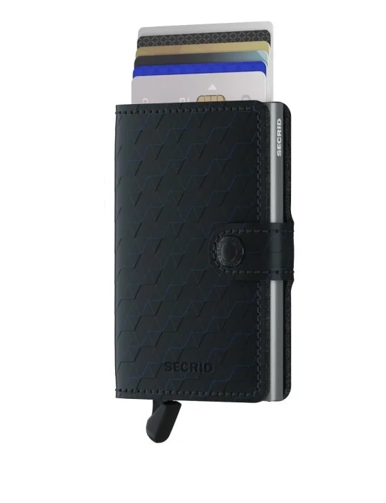 Secrid Miniwallet Optical Black Titanium Wallet - Secrid 