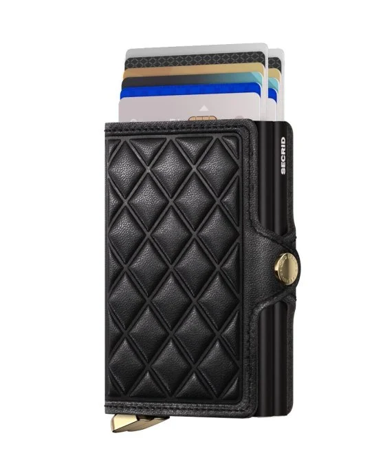 Secrid Premium Twinwallet Emboss Diamond Black Wallet - Secrid 