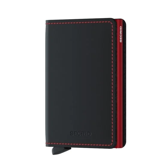 Secrid Slimwallet Matte Black Red Wallet - Secrid 