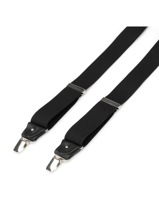Stefano Corsini Black Germirli Suspenders - Stefano Corsini