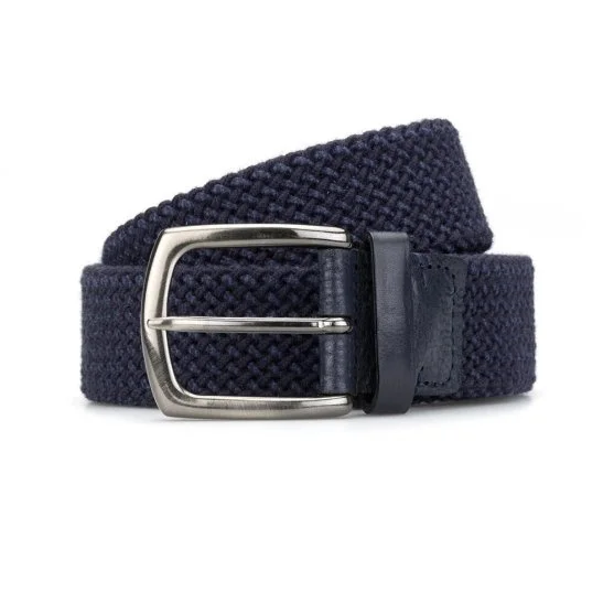 Stefano Corsini Navy Blue Germirli Knit Belt - Stefano Corsini