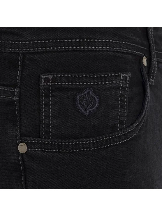 Gallus 5 Cep Antracite Regular Fit Denim Pantolon - Gallus