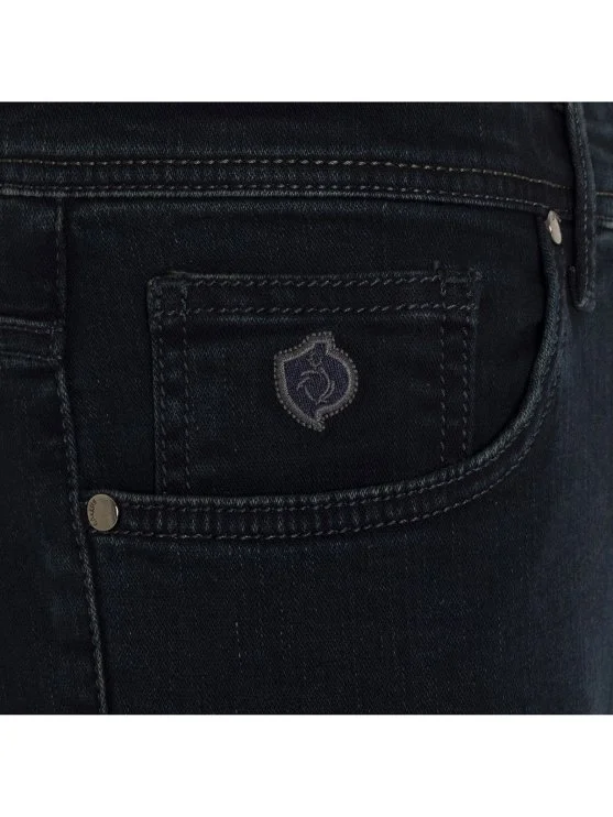 Gallus 5 Cep İndigo Kahverengi Efektli Regular Fit Denim Pantolon - Gallus