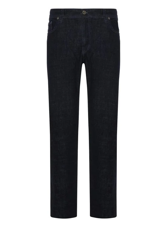 Gallus 5 Cep İndigo Raw Yıkamalı Regular Fit Denim Pantolon - Gallus