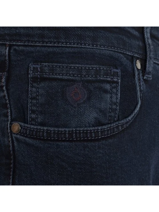 Gallus 5 Cep Regular Fit Yıkamalı Lacivert Denim Pantolon - Gallus