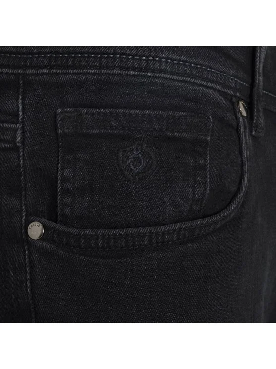 Gallus 5 Cep Regular Fit Yıkamalı Siyah Denim Pantolon - Gallus