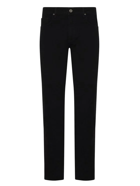 Gallus 5 Cep Siyah Regular Fit Denim Pantolon - Gallus