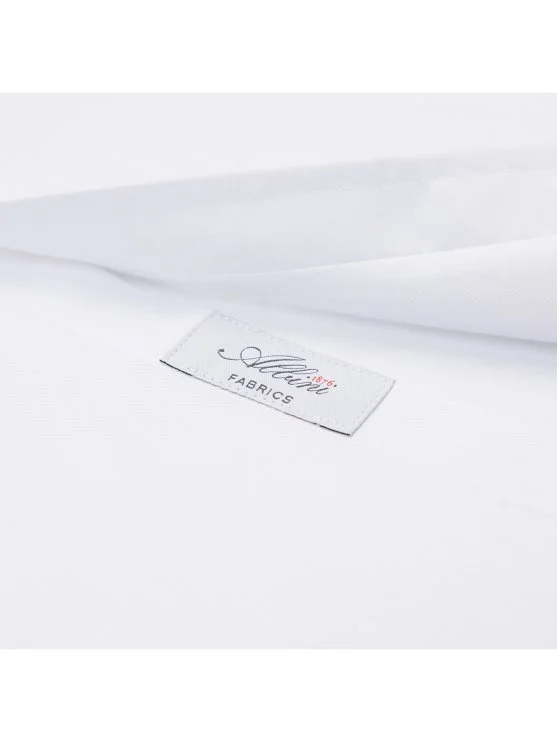 Germirli Albini Beyaz Twill Relax Formula Exclusive Tailor Fit Düğmeli Yaka Pamuk Gömlek - Germirli 