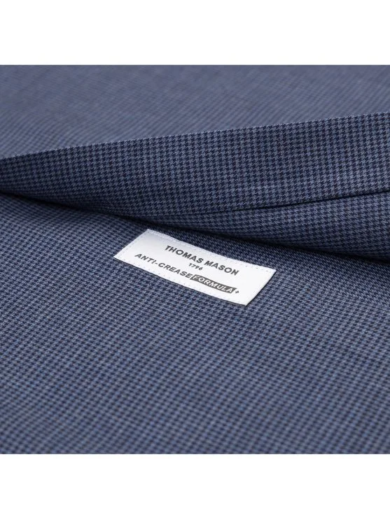 Germirli Thomas Mason Journey Anti Crease Formula Lacivert Kazayağı Tailor Fit Flanel Gömlek - Germirli 