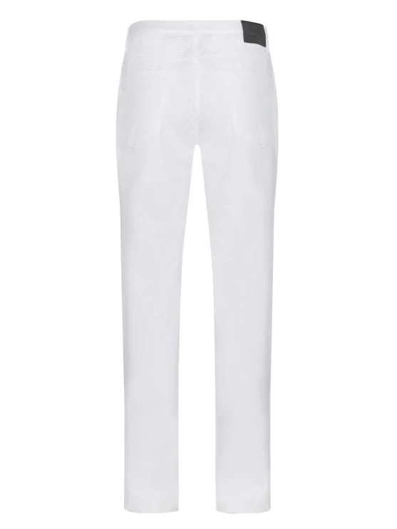 Hiltl 5 Cep Beyaz Pamuk Elastan Regular Fit Pantolon - Hiltl