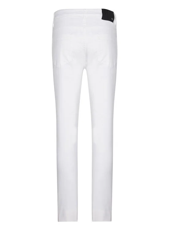 Hiltl 5 Cep Ekru Pamuk Elastan Slim Fit Pantolon - Hiltl