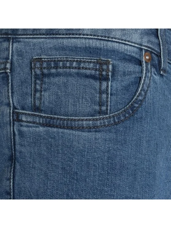 Hiltl Açık Mavi Yıkamalı Pamuk Elastan 5 Cep Regular Fit Denim Erkek Pantolon - Hiltl